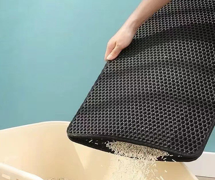 Cross-Border Hot-Selling Eva Double-Layer Cat Litter Mat