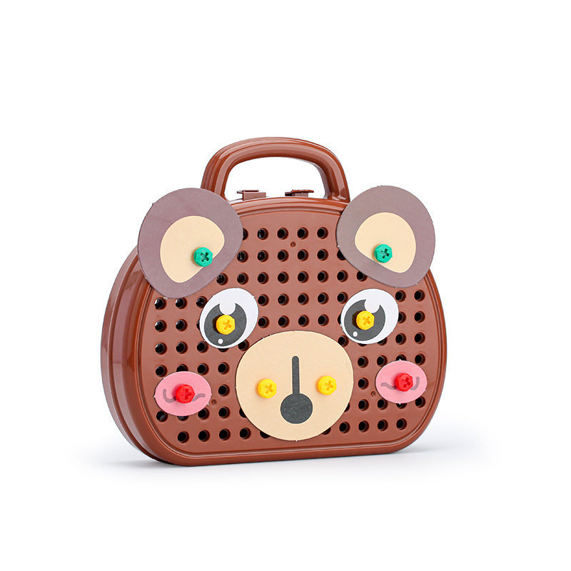 Cross-border assembly toolbox baby puzzle